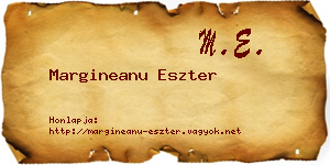 Margineanu Eszter névjegykártya